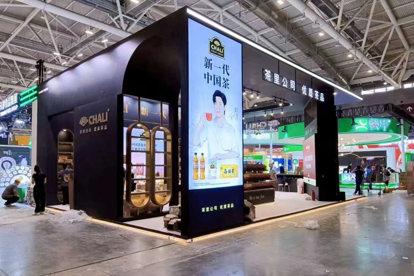 深圳會(huì)展設(shè)計(jì)搭建深圳糖酒會(huì)，茶里公司展臺(tái)布展